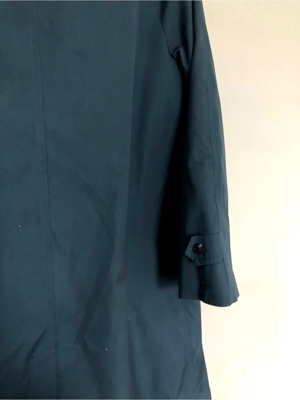 Vintage London Fog Navy Maincoat Fleece Lined Raincoat Petite 8 USA Made